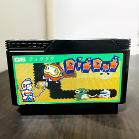 Dig Dug Nintendo Famicom NES Namco 1985 Japanese Version Action Retro Games