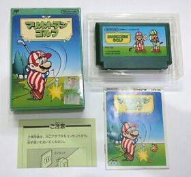 (Game) (Famicom) (FC) Mario Open Golf, 1991, with Box & manual, Nintendo.