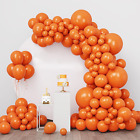 138Pcs Orange Balloons Different Sizes 18/12/10/5 Inches for Garland Arch, Burnt
