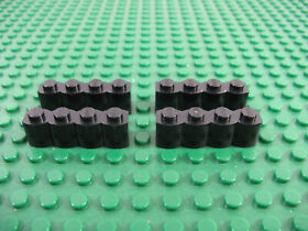 4x LEGO Black Log Brick 1 x 4 Wall Cabin Ninja 3050 3052 3053 #30137