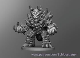 Bowser Monster Manual 28mm Scale DND D&D Mario Tabletop Miniature SB