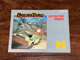Break Thru Breakthru Nintendo NES Instruction Manual Only
