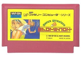 Super Dyna'mix Badminton FC Famicom Nintendo Japan