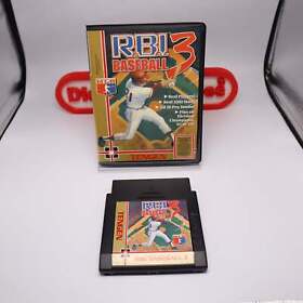 NES Nintendo Game R.B.I. BASEBALL 3 / RBI III - In Custom BitBox Display Box!