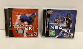 Sega Dreamcast Sports NBA 2K & World Series 2K1 “Not For Resale” Bundle Variants