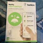 Belkin F7C030FC WeMo Smart Light Switch - White-  New & Sealed