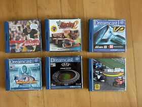 6x Dreamcast: Vanishing Point, Virtua Athlete, Nfl Quarterback, F1,Racing 2,UEFA