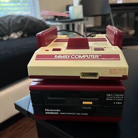 Nintendo Famicom & Famicom Disk System Console Bundle Lot - Untested Japan NES