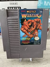 Tecmo World Wrestling (Nintendo NES, 1990) Authentic Game Good Condition TESTED