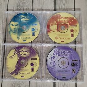 Shenmue Disc 1-3 and Passport - Sega Dreamcast DISCS ONLY Tested & Working