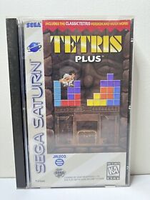 Tetris Plus (Sega Saturn, 1996) Tested/Works Manual Included CIB Authentic