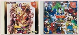 Marvel Vs. Capcom 1 2 Crash Heroes New Age Lot 2 Set Sega Dreamcast DC Japan Ver