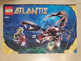 LEGO 8076 Instruction Manual ONLY Atlantis - Deep Sea Striker