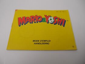 Mario & Yoshi (PAL) FRA Nintendo NES Manual only