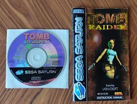 Tomb Raider Sega Saturn Solo CD And Manual Pal Eur Shipping Combined