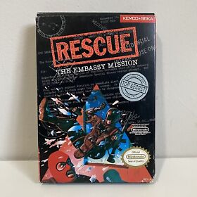 Rescue Embassy Mission Nintendo Entertainment System NES Game Complete In Box