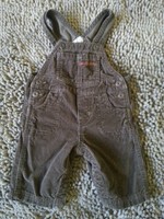 OshKosh*Brown Corduroy Vestbak Overalls*Baby Boy 6m*EUC 