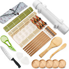 All in One Sushi Bazooka Maker with Bamboo Sushi Mat, 29 PCS Sushi Making Kit