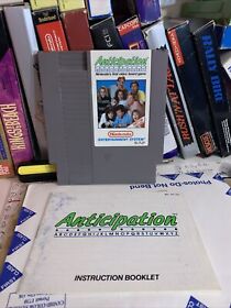 Anticipation - Authentic Nintendo NES Game Manual Sleeve Nice