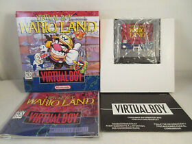 Virtual Boy Wario Land (Nintendo Virtual Boy, 1995) Box, Manual, And Game GREAT!