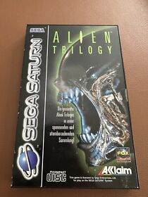 Alien Trilogy Sega Saturn SEHR GUTER ZUSTAND vollständig SAMMLER 1996 PAL Orig.