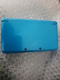 Nintendo 3DS  Blue, bottom screen yellowing, japanese, ships usa