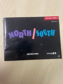 NORTH AND SOUTH - NINTENDO NES - MANUAL ONLY