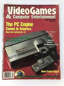 Video Games And Computer Entertainment July 1989 TurboGrafx-16 R-Type Zelda II