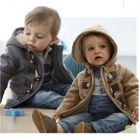 New Baby Boys Jacket Winter Clothes Outerwear Coat Cotton Thick Snowsuit Clothes