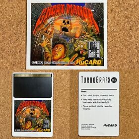 GHOST MANOR ~ TurboGrafx 16 1992 HU Card 1992 US Original Game Cartridge