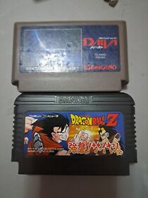 Lot Of 2 Daiva & Dragon Ball Z Kyoushuu Saiyajin Famicom NES Japan import 