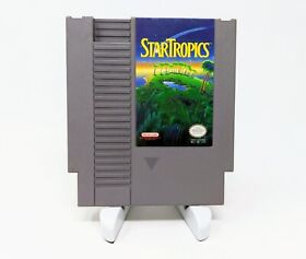 Startropics (Nintendo, 1990) Authentic NES Cart w/ Dust Cover ~ Tested & Working
