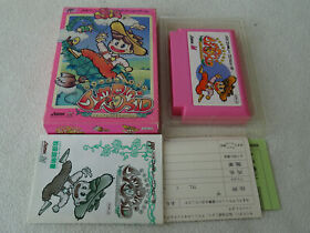Jumpin` Kid Famicom game with box & booklet Japanese NTSC