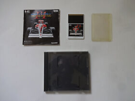 F1 TRIPLE BATTLE NEC PC-Engine Hu-Card 1989 HM89002 w/Manual NTSC-J From Japan