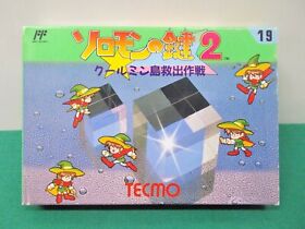 NES -- Solomon No Kagi 2 -- New!!  Famicom. Japan Game. 11000
