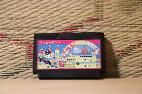 Mappy Land Mappy-Land Japan Nintendo Famicom FC NES Very Good Condition!