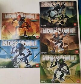 LEGO Bionicle Toa Hordika Instructions Only 8736 8737 8738 8739 8740