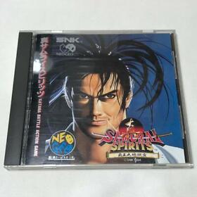SNK 1994 SHIN SAMURAI SPIRITS NEO GEO CD Battle Action Used Shipping from Japan 
