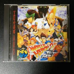 World Heroes 2 Jet NeoGeo CD Used Japan Import Boxed Tested Working Fighting