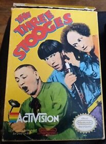 The Three Stooges Nintendo Entertainment Game Authentic NES Working Complete CIB
