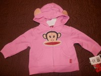 NWT-Infant Girls "PAUL FRANK" Hooded Jacket-Pink Color-MUST SEE--0620/0626