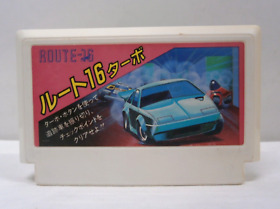 NES -- ROUTE-16 TURBO -- Action. Famicom, JAPAN Game. 10596
