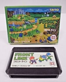 NES -- FRONT LINE -- Fake boxed. Famicom, Japan Game. Works fully. 10500