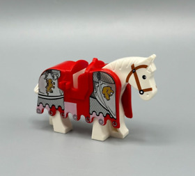LEGO Horse Minifigure Barding Ruffled Gold Lions Castle 7947 10223 2490pb08
