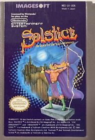 Solstice NES (Nintendo 1985) Video Game Cartridge ~ Authentic Classic