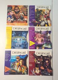 Lot of 6 Official Sega Dreamcast Magazine Demo Disc Vol 1,5-9 Tested