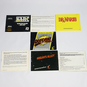Nintendo Entertainment System NES Manual Lot Dr Mario Narc Hogan's Alley See Des