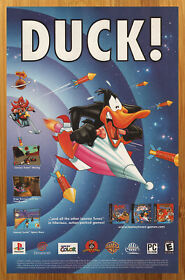 2000 Looney Tunes: Space Race Dreamcast Vintage Print Ad/Poster Daffy Duck Art