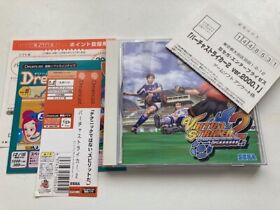 Sega Dreamcast Virtua Striker 2 Ver.2000.1 DC Japan JP GAME w/Spine Reg Card 176