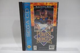 Power Monger Sega CD 1994 Complete CIB w/ Case +Manual *JEWEL CASE DAMAGE*